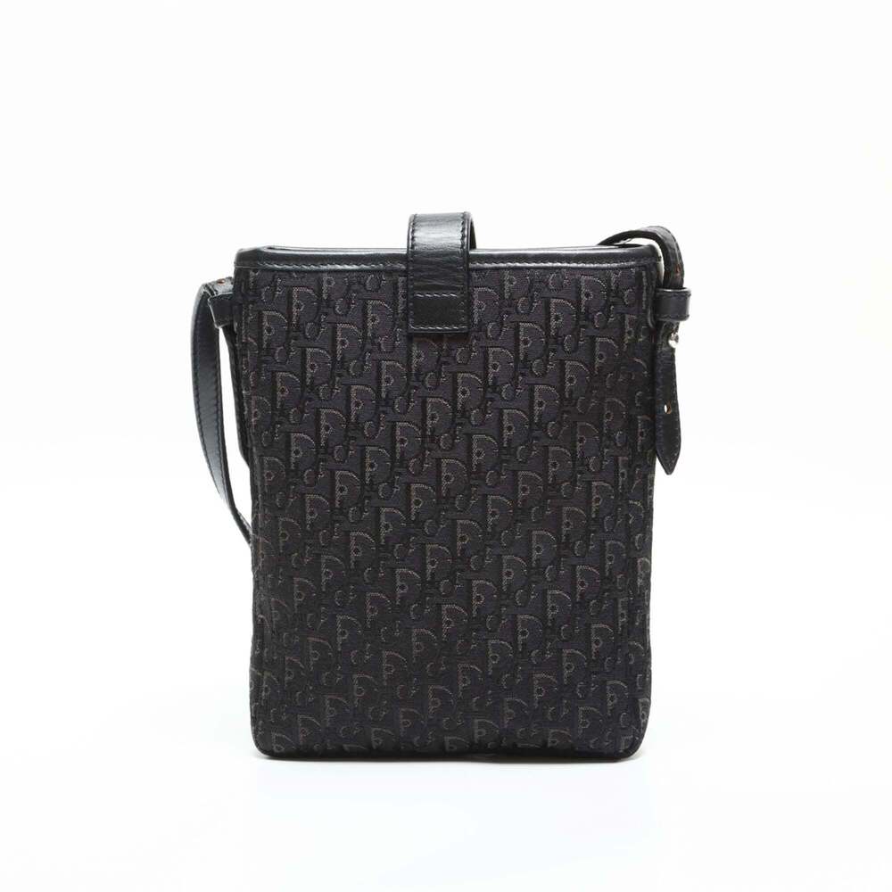 CHRISTIAN DIOR Black Canvas Trotter Shoulder Bag - Picture 3 of 12